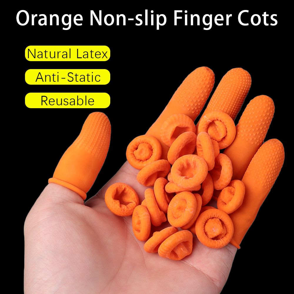 Nail Art Orange - 100 sztuk – wielorazowe, ochronne nakładki