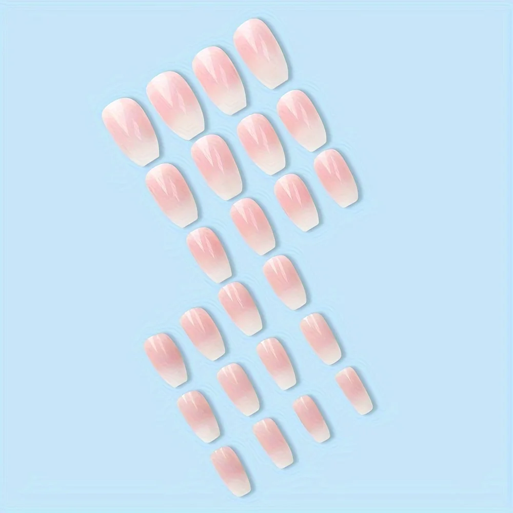 Zestaw 24 błyszczących, krótki – Nail Art Pink recenzja i cena