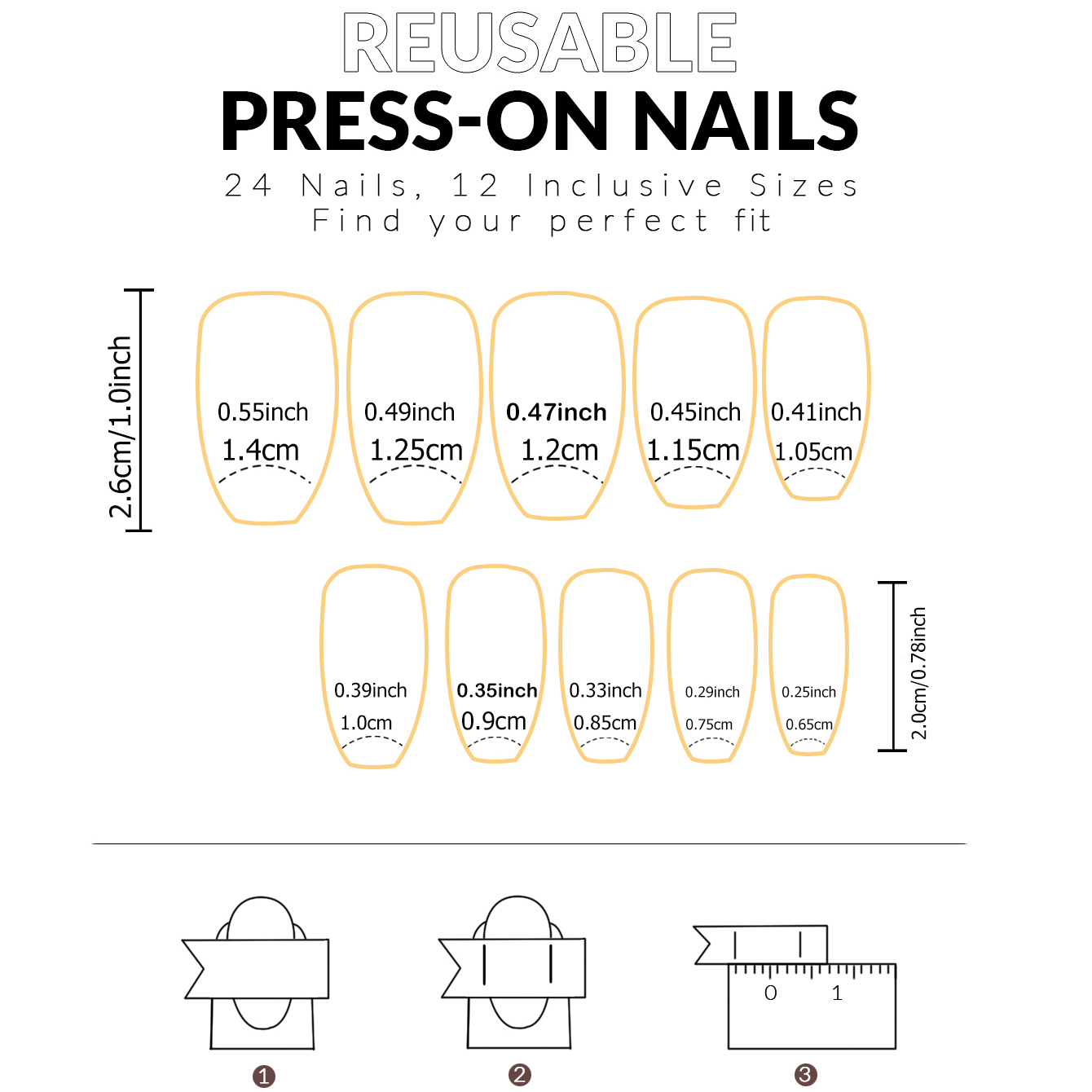 Zestaw 24 błyszczących, krótki – Nail Art Pink recenzja i cena