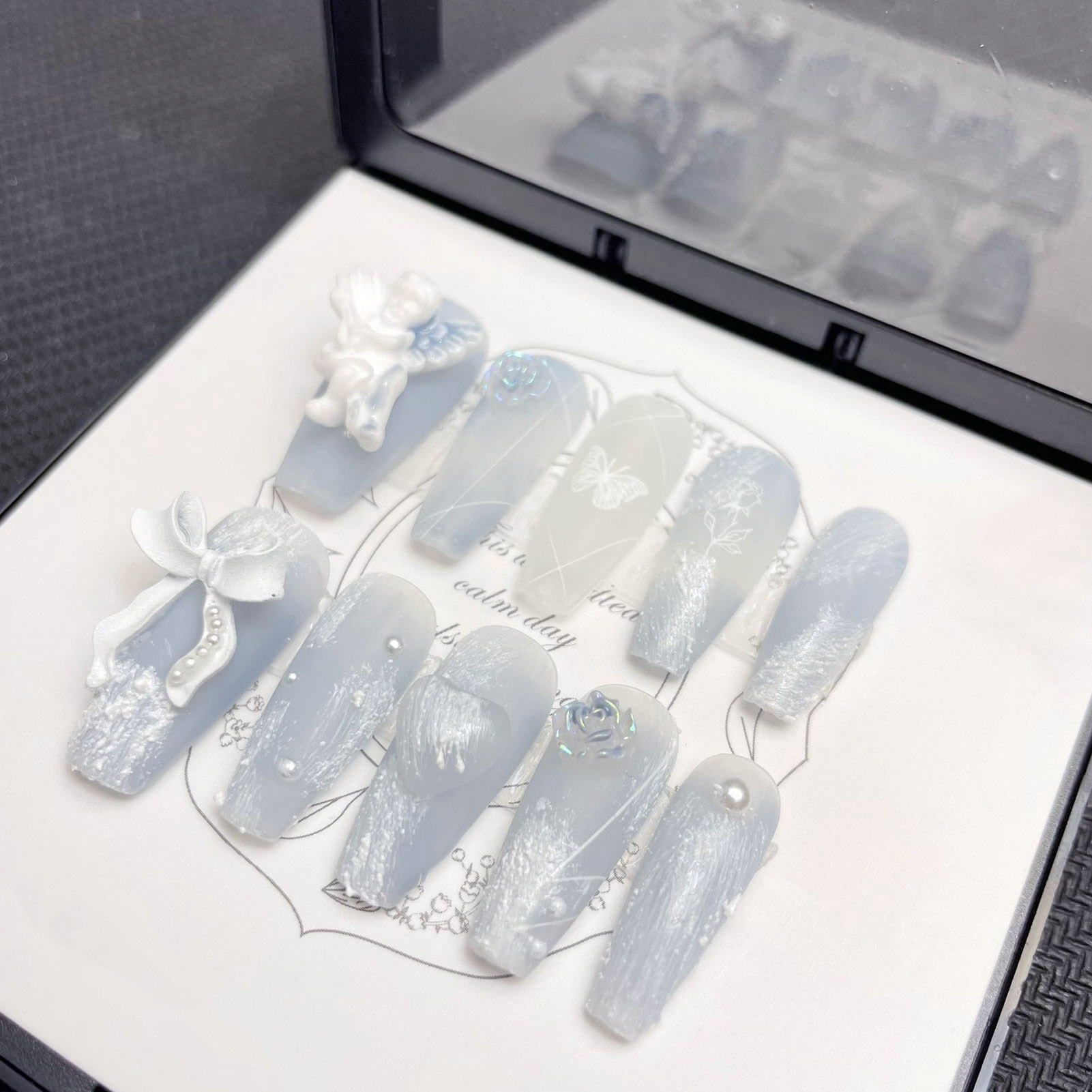 3D tynk anioł sztuczne paznokc – Nail Art Press On recenzja i cena