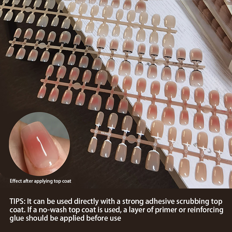 30szt Gradient Fake Nails Fren – Nail Art Pink recenzja i cena