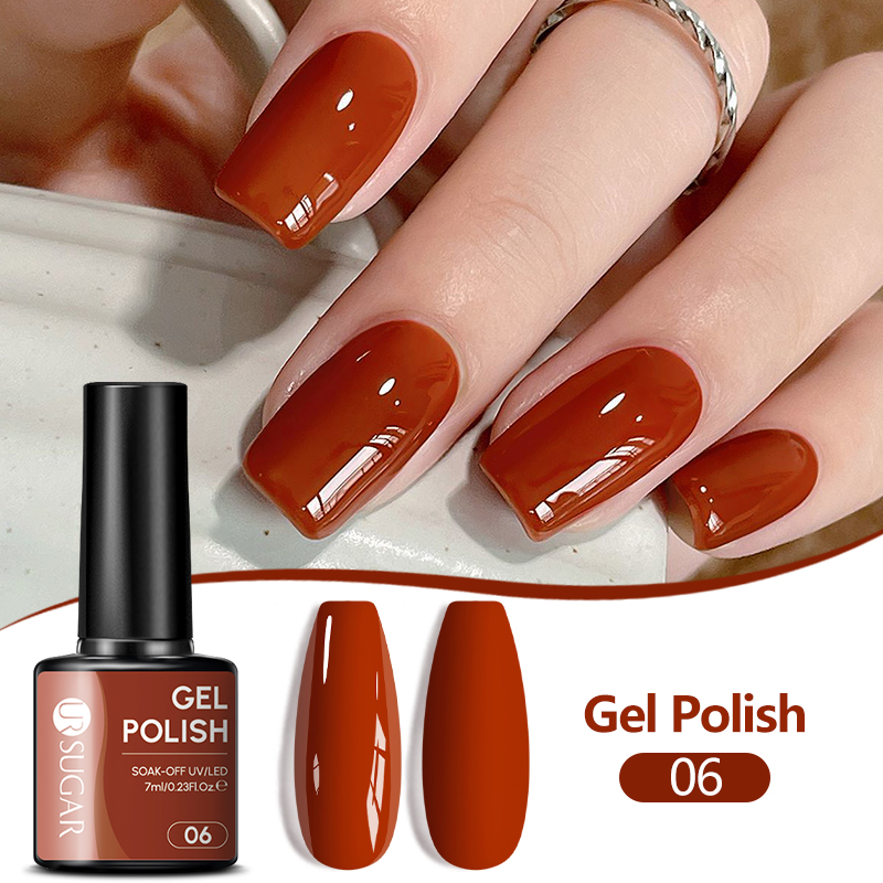 UR SUGAR 1/6 szt. Zestaw żelow – Nail Art Orange recenzja i cena