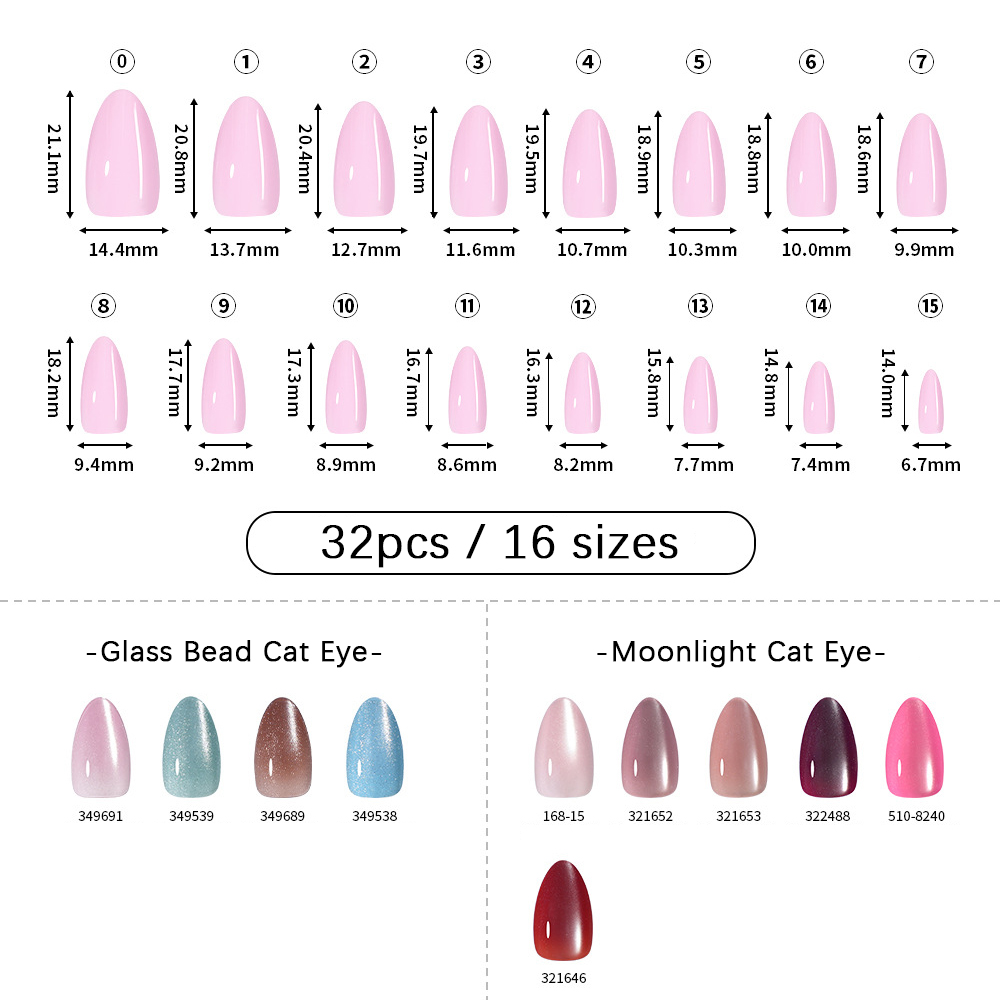 VITAGWX 32 szt. Sztuczne Pazno – Nail Art Press On recenzja i cena