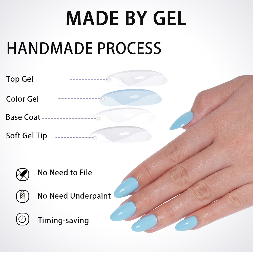 VITAGWX 32 szt. Sztuczne Pazno – Nail Art Press On recenzja i cena