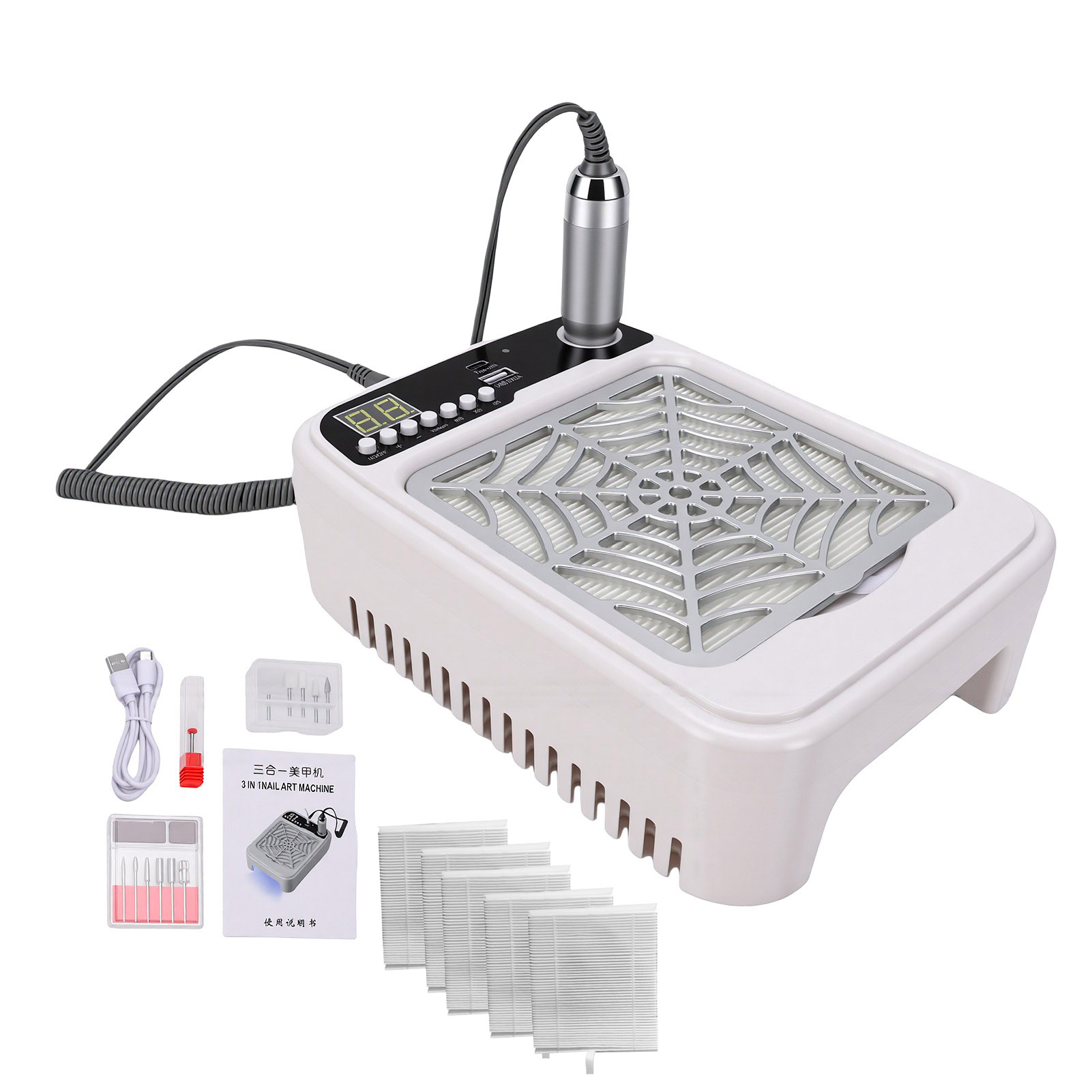 Wiertarka do paznokci 3 w 1 z  – Nail Drill Machine recenzja i cena
