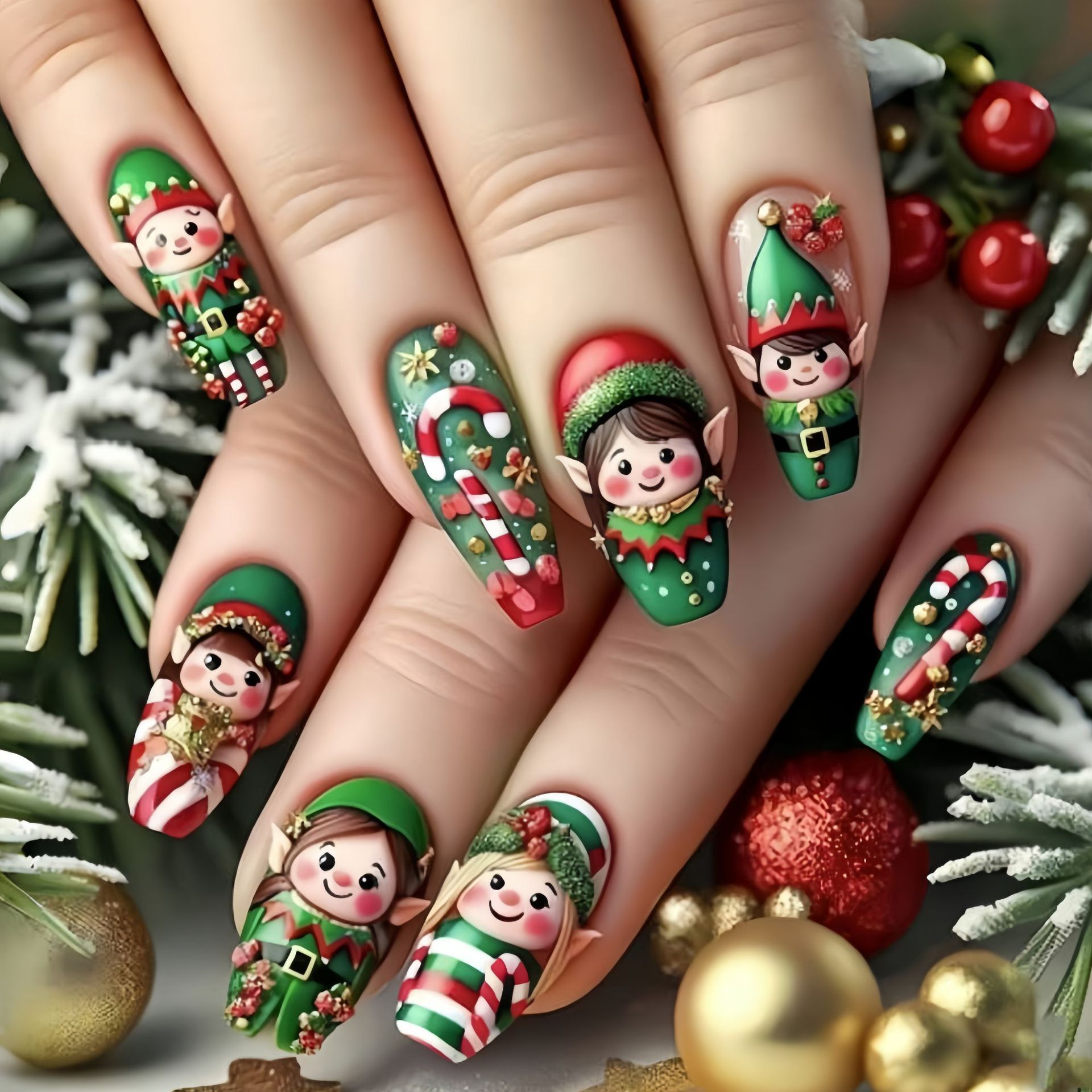 Średnie sztuczne paznokcie na  – Nail Art Press On recenzja i cena