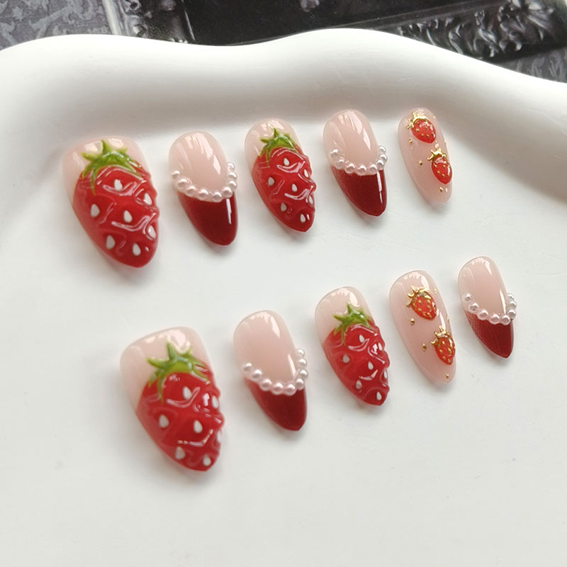 10 sztuk – damskie, w stylu fr – Nail Art Press On recenzja i cena