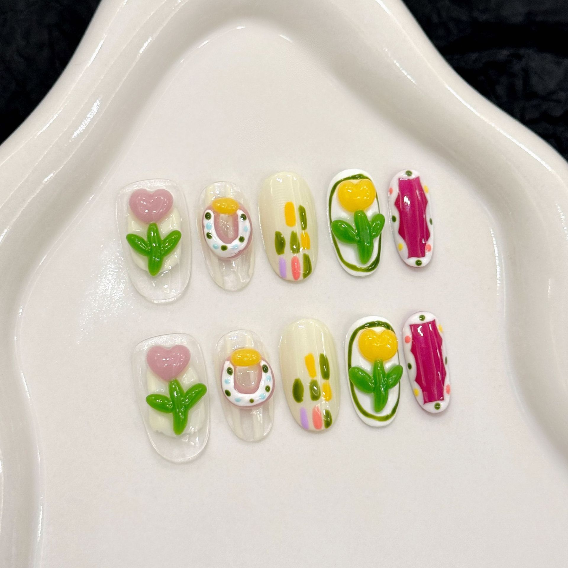 10 szt. Ręcznie Robione Paznok – Nail Art Press On recenzja i cena