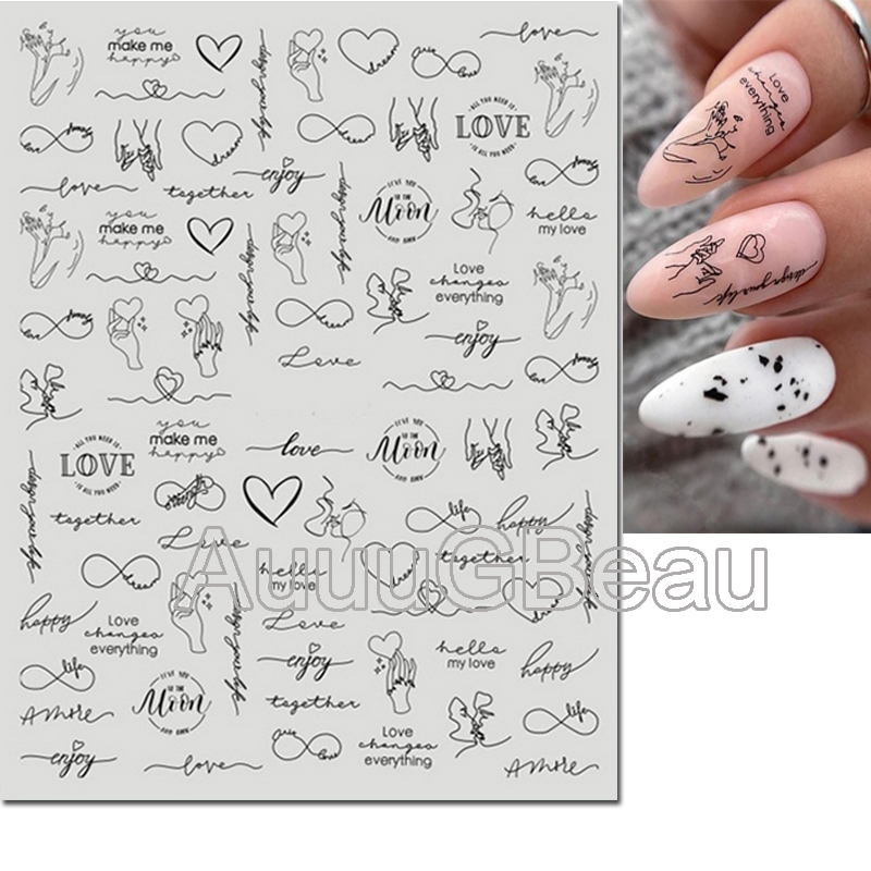 3d naklejki do paznokci walent – Nail Art Valentines Day recenzja i cena