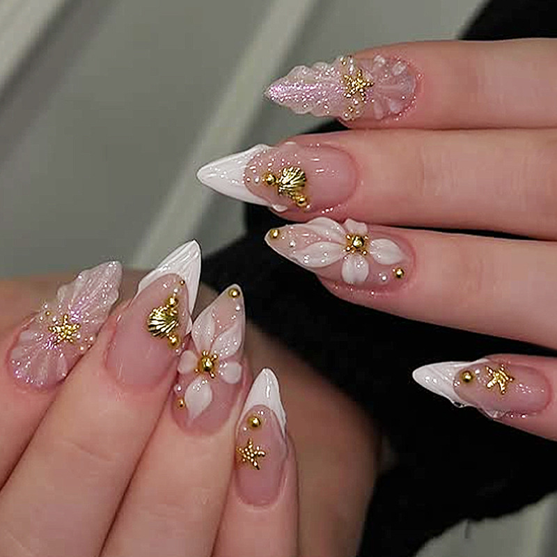 24 szt. Gotowe paznokcie migda – Nail Art Pink recenzja i cena