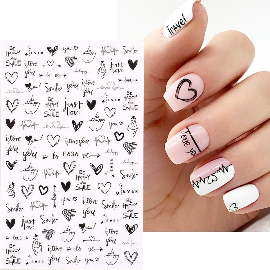 2 szt. Serce miłość projekt 3D – Nail Art Valentines Day recenzja i cena