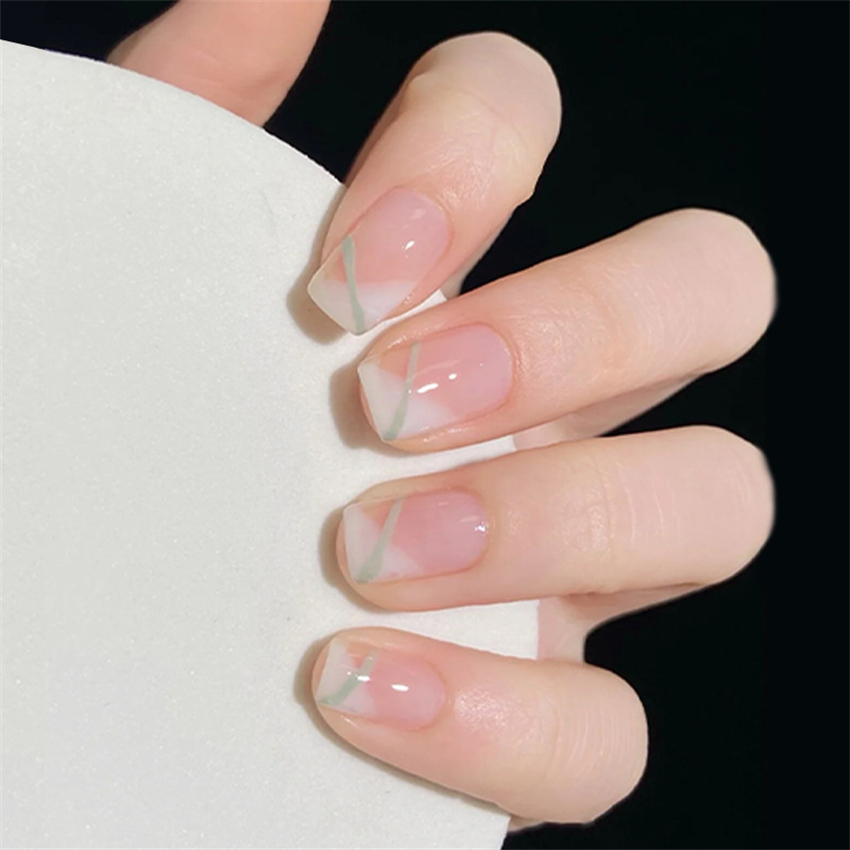 24 szt./zestaw Zielone Akrylow – Nail Art Pink recenzja i cena