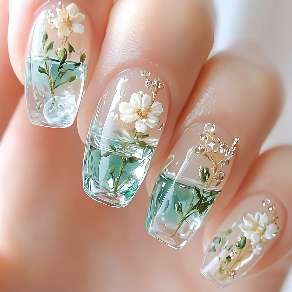 Średnie sztuczne paznokcie dla – Nail Art Press On recenzja i cena
