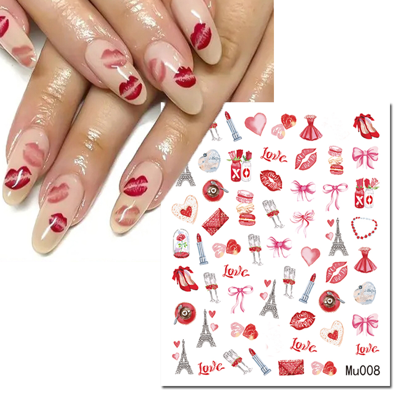 Naklejki 3D na paznokcie, wzor – Nail Art Valentines Day recenzja i cena