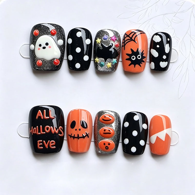 10 szt. paznokci na Halloween  – Nail Art Press On recenzja i cena