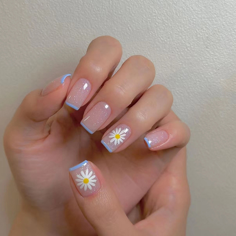 24 szt./zestaw Krótkie Sztuczn – Nail Art Press On recenzja i cena